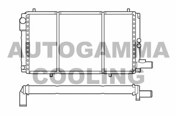 Autogamma 100165 Radiator, engine cooling 100165