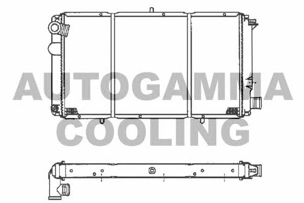 Autogamma 100170 Radiator, engine cooling 100170