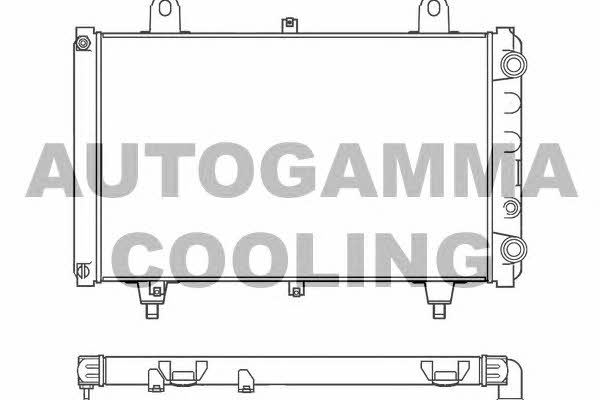Autogamma 100174 Radiator, engine cooling 100174