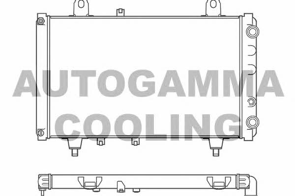 Autogamma 100175 Radiator, engine cooling 100175