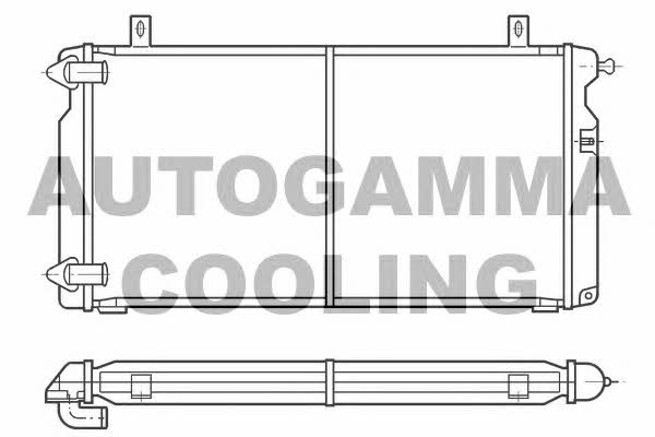 Autogamma 100183 Radiator, engine cooling 100183