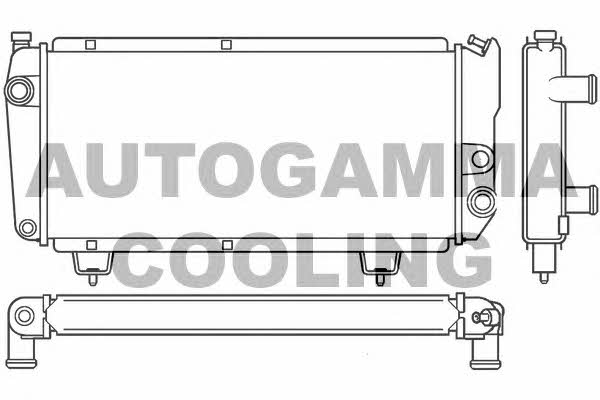 Autogamma 100193 Radiator, engine cooling 100193