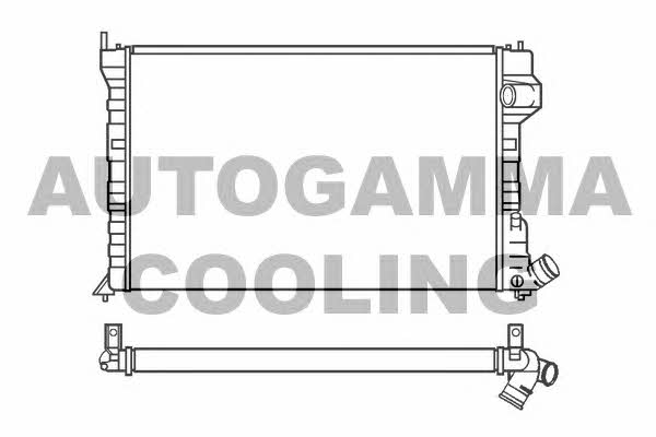 Autogamma 100221 Radiator, engine cooling 100221