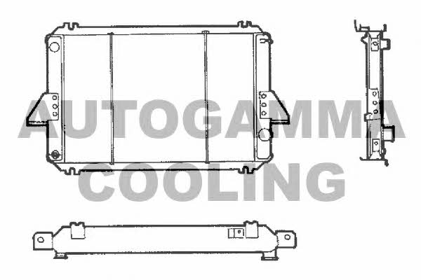Autogamma 100245 Radiator, engine cooling 100245