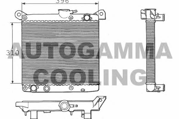 Autogamma 100249 Radiator, engine cooling 100249