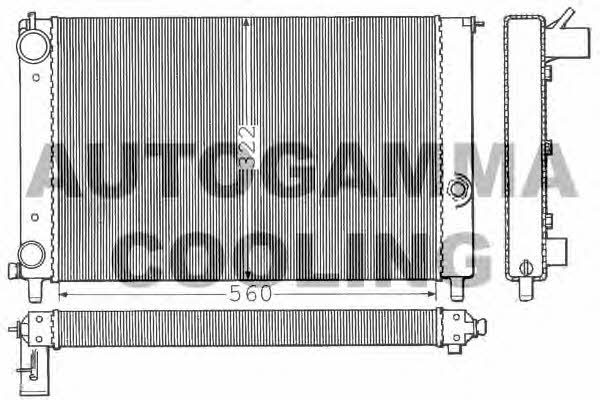 Autogamma 100251 Radiator, engine cooling 100251