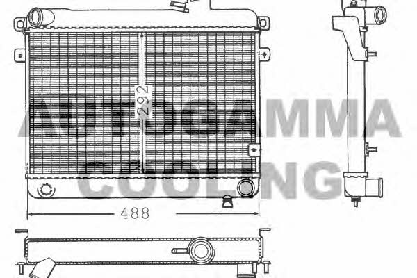 Autogamma 100252 Radiator, engine cooling 100252