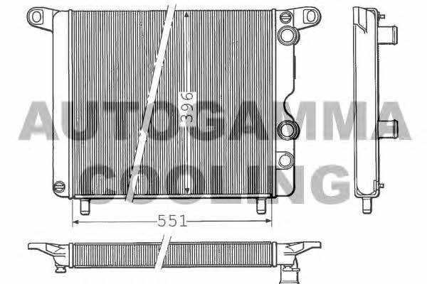 Autogamma 100253 Radiator, engine cooling 100253