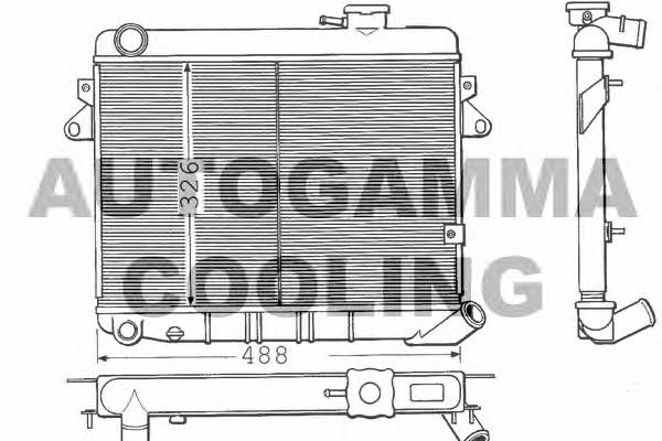 Autogamma 100255 Radiator, engine cooling 100255