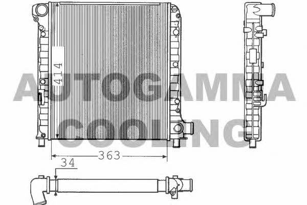 Autogamma 100270 Radiator, engine cooling 100270