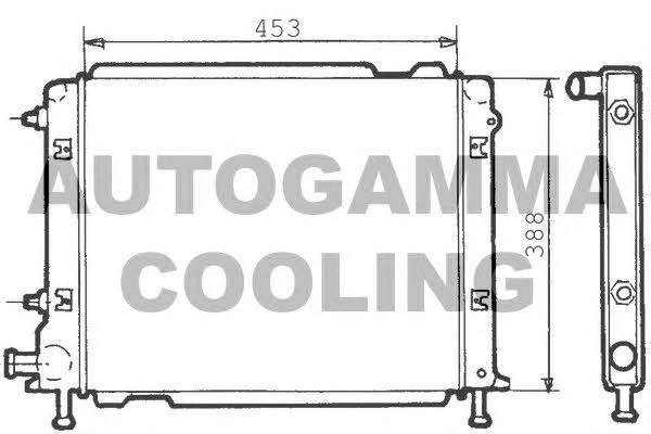 Autogamma 100273 Radiator, engine cooling 100273
