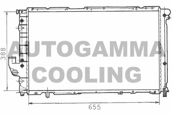 Autogamma 100275 Radiator, engine cooling 100275