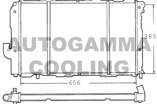 Autogamma 100281 Radiator, engine cooling 100281