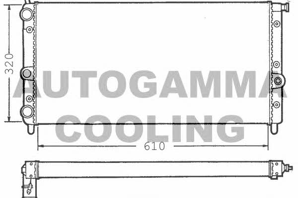 Autogamma 100285 Radiator, engine cooling 100285