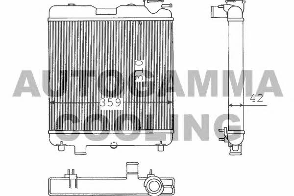 Autogamma 100289 Radiator, engine cooling 100289