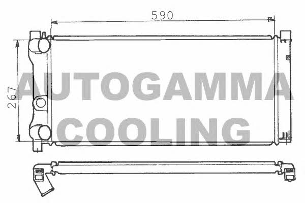 Autogamma 100290 Radiator, engine cooling 100290