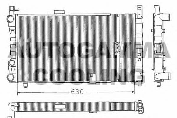 Autogamma 100297 Radiator, engine cooling 100297