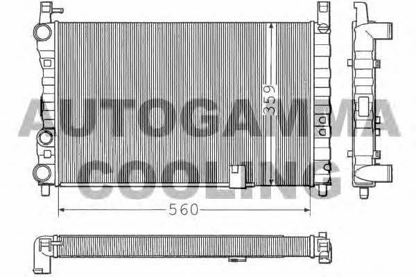 Autogamma 100298 Radiator, engine cooling 100298