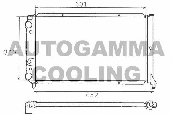 Autogamma 100300 Radiator, engine cooling 100300