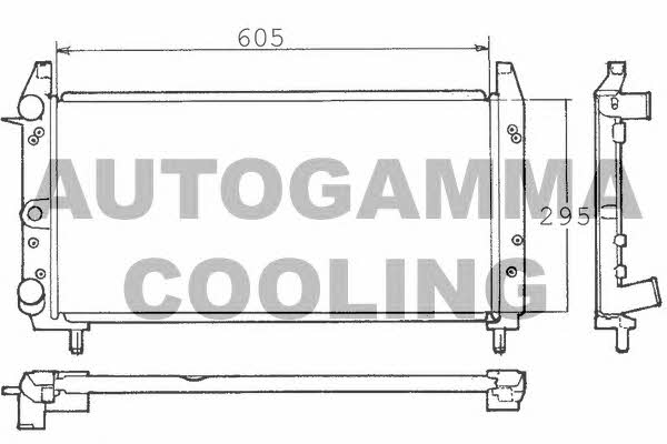 Autogamma 100319 Radiator, engine cooling 100319