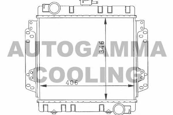 Autogamma 100326 Radiator, engine cooling 100326