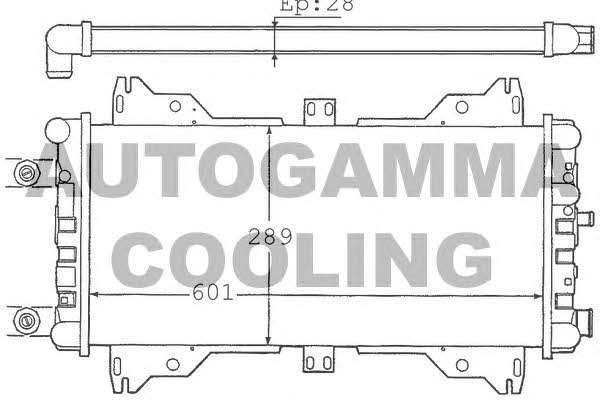 Autogamma 100337 Radiator, engine cooling 100337