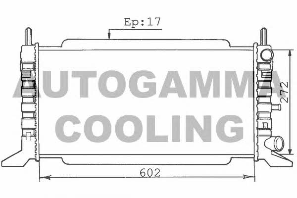 Autogamma 100339 Radiator, engine cooling 100339