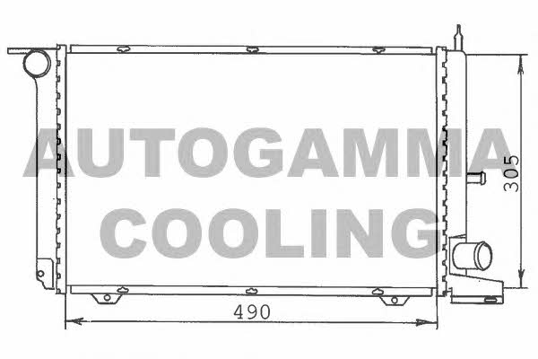 Autogamma 100343 Radiator, engine cooling 100343