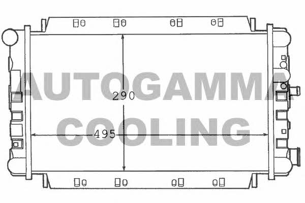 Autogamma 100352 Radiator, engine cooling 100352