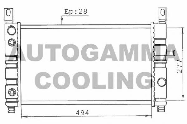 Autogamma 100354 Radiator, engine cooling 100354