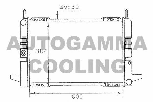 Autogamma 100363 Radiator, engine cooling 100363