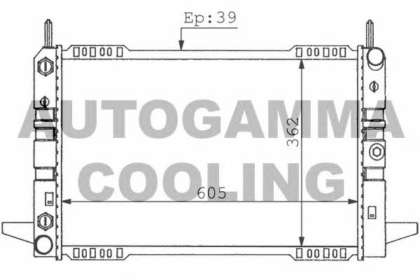 Autogamma 100366 Radiator, engine cooling 100366