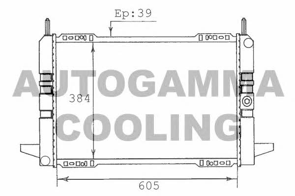 Autogamma 100367 Radiator, engine cooling 100367