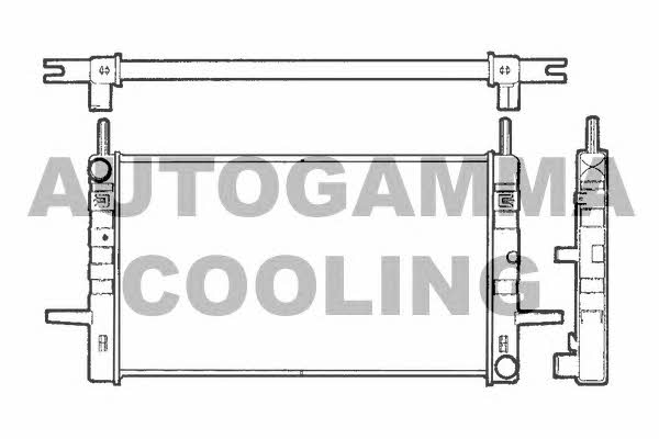Autogamma 100374 Radiator, engine cooling 100374