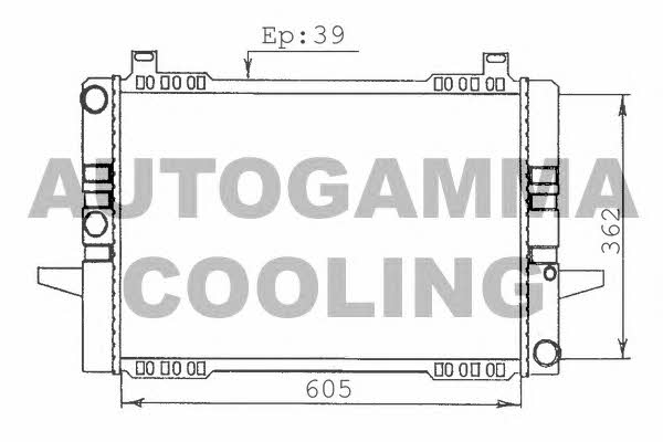 Autogamma 100378 Radiator, engine cooling 100378