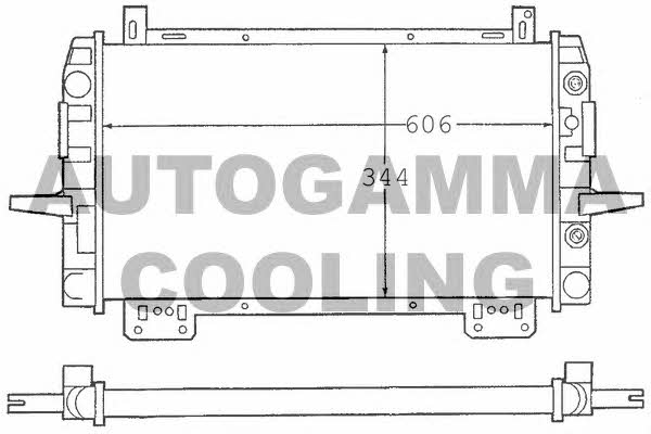 Autogamma 100379 Radiator, engine cooling 100379