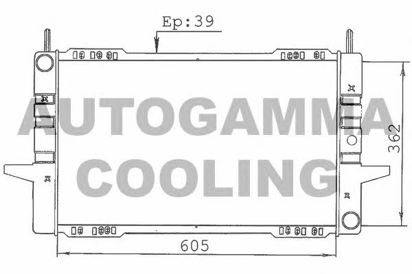 Autogamma 100387 Radiator, engine cooling 100387