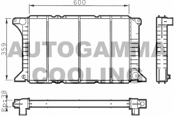 Autogamma 100394 Radiator, engine cooling 100394