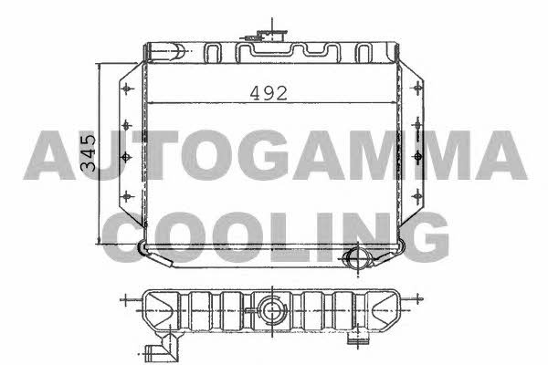 Autogamma 100396 Radiator, engine cooling 100396