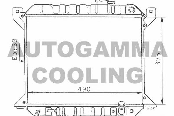 Autogamma 100400 Radiator, engine cooling 100400