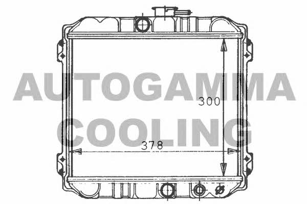 Autogamma 100409 Radiator, engine cooling 100409