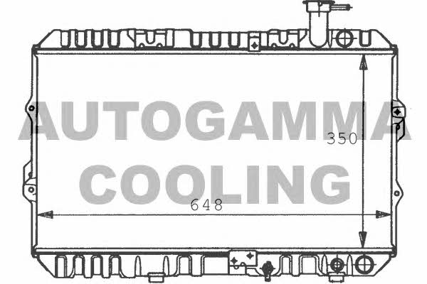Autogamma 100418 Radiator, engine cooling 100418