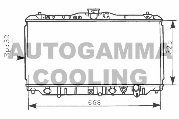 Autogamma 100434 Radiator, engine cooling 100434