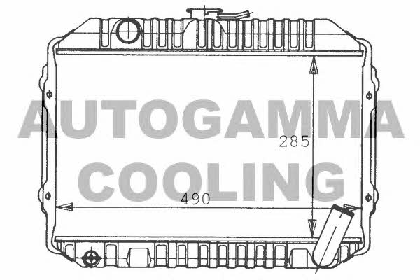 Autogamma 100437 Radiator, engine cooling 100437