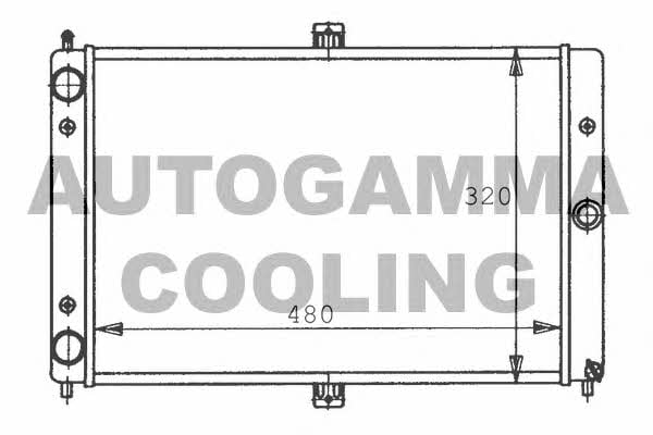 Autogamma 100444 Radiator, engine cooling 100444