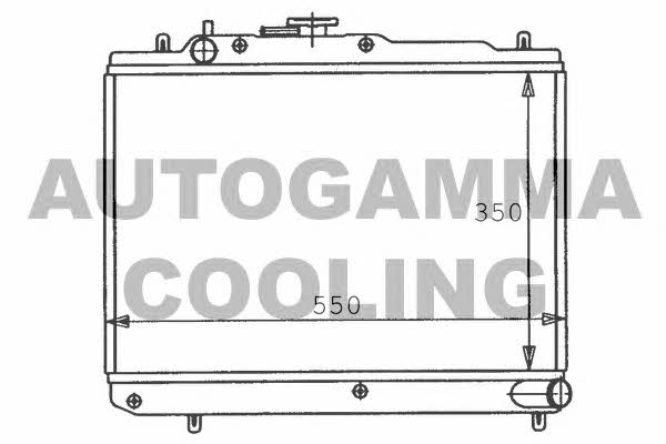 Autogamma 100474 Radiator, engine cooling 100474
