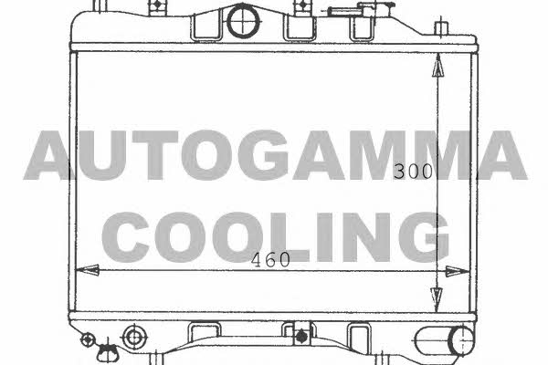 Autogamma 100481 Radiator, engine cooling 100481