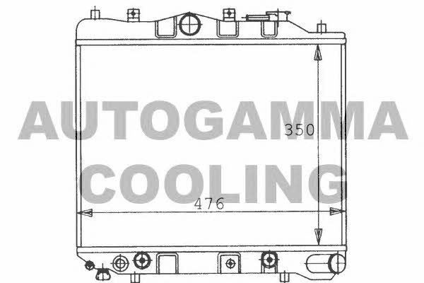 Autogamma 100484 Radiator, engine cooling 100484