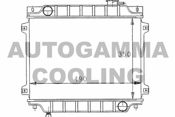 Autogamma 100492 Radiator, engine cooling 100492