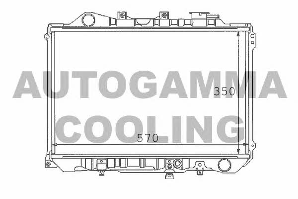 Autogamma 100493 Radiator, engine cooling 100493